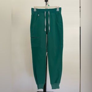 FIGS: XXS Regular Hunter Green Jogger Scrub Bottoms